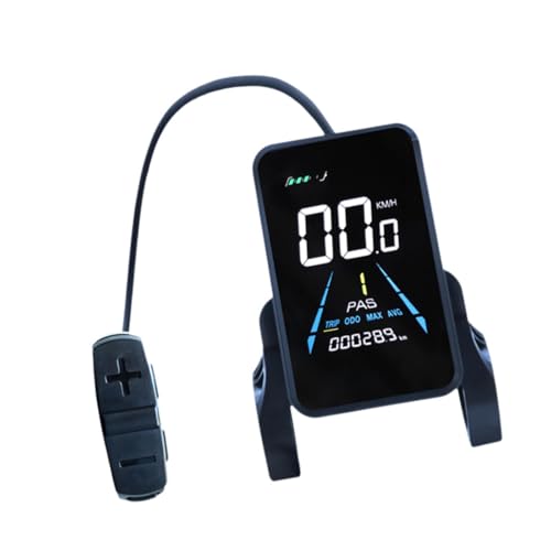 YIJU Electric Bike LCD Display, E Bike Display Meter, Control Panel, Lightweight Electric Bicycle Speedometer, Cycling Computer