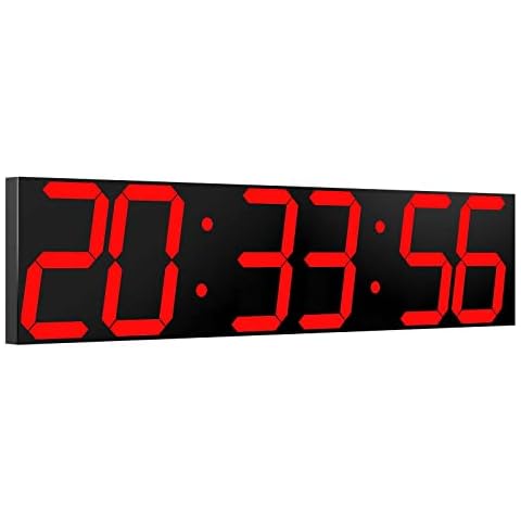 CHKOSDA Digital Wall Clock with Huge Led Display Cover