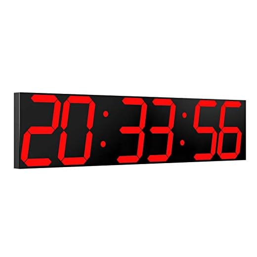 Oversize LED Digital Wall Clock