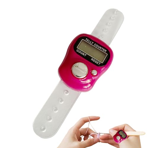 Genérico Anillo Contador Digital para Dedos - Contador Manual para Golf,Suministros Multifuncionales para Entrenamiento Senderismo Tejer Acampada