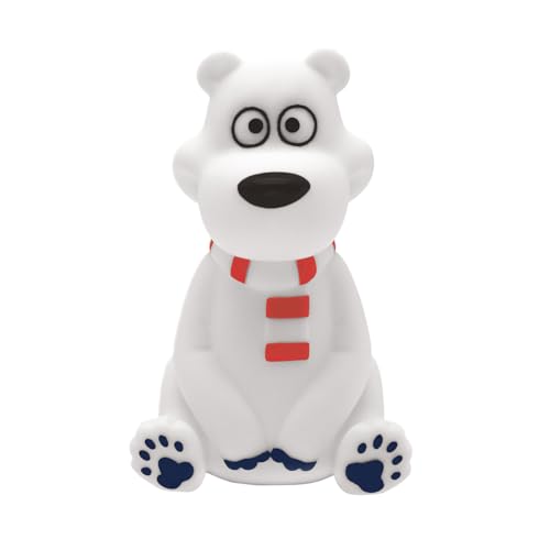 Dimensioni: 13 cm Lexibook, Orso polare, Luce notturna a colori per la stanza dei bambini, cambio di colore, luce uniforme, batteria inclusa, NLJ01PB