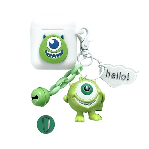 Compatible with Airpods 4ケース 可愛い 韓国 キャラクター 美少女戦士セーサームーンに適用 Airpods 3/2/1ケース カバー イヤホンケース オシャレ 全面保護 カラビナ付 耐衝撃 (Airpods1/2 ケース,A3)