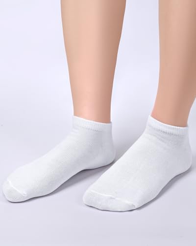 15 Pairs Kids Socks for Boys Girls Low Cut Athletic Ankle Socks Half Cushioned Crew No Show Sock2