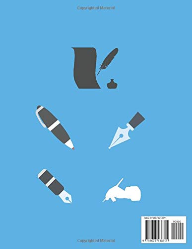 Hand Lettering and Calligraphy Practice Book: 55 Degree Slanted Angle Calligraphy Guide (35 pages) , Dashed Line Handwriting Practice (35 pages) & Dot Grid Paper (35 pages) / 105 Pages - Image 2