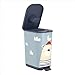 Rotho Babydesign YUMA geruchsdichter Windeleimer mit Pedal und 30 passenden Windelbeuteln, 40x28,5x51 cm (L xBxH) (Bear Ahoi)