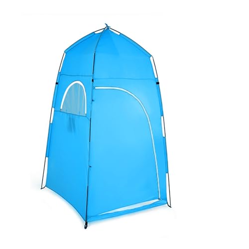 ZGYDNM Portable Folding Privacy Shower Toilet Tent Ultralight Outdoor Fishing Hiking Travel Camping Pop Up Changing Tent Change Clothes Tent (Color : Blue, Size : 1)