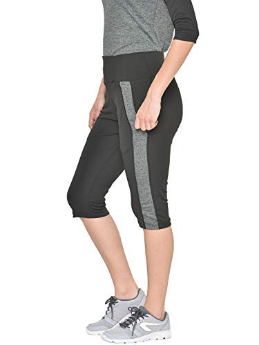 Image of CHKOKKO Women's Skinny Fit Polyester Workout Capri