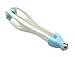 2-in-1 SinLoon Finger Massager Hand Handheld Steel Ball Run Blood Circulation Tool Stress Relief Plastic Care Relax Double Rubber Roller Massage (Blue)