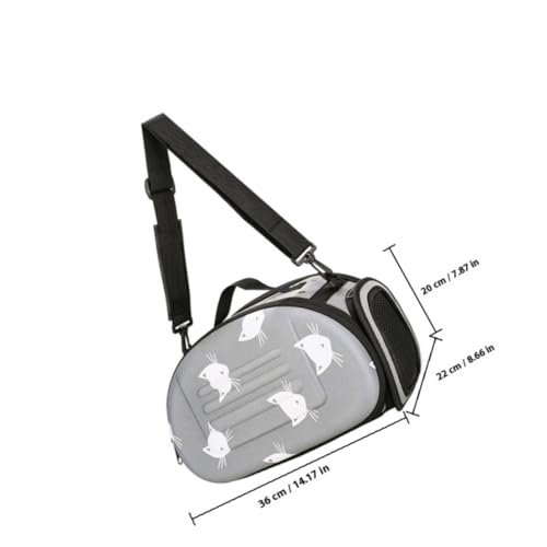 Sac à dos de transport pour chat pliable portable réglable et lavable ifundom