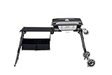 Cuisinart Prep βN Go Folding Gas Grill, Portable Stand-Up Propane Grill with Compact Fold and Storage Tote, Wheels and Side Table, 18,000 BTUs for Camping, Tailgating, Outdoor Cooking
