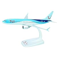 AeroClix Model Airplane TUI Boeing 737 Max 8 'Malta' in 1/200 Scale Plane Model for display with stand, push together Model Aircraft for collectors, 21cm length