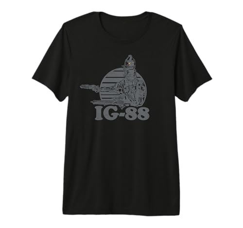 T-shirt Star Wars IG-88 Bounty Hunter en coton premium pour fan de la saga