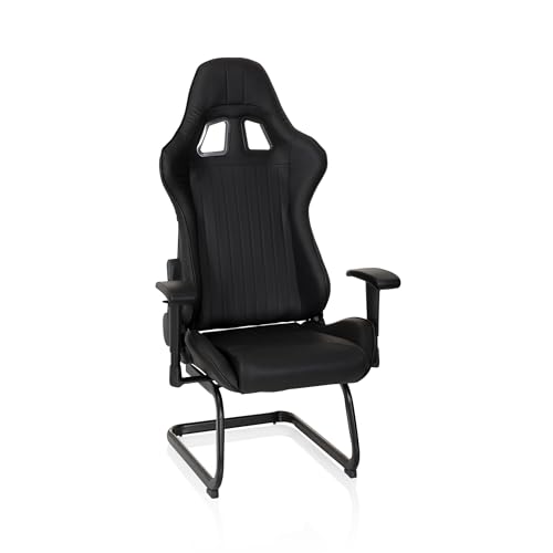 hjh OFFICE 729040 Racing Sessel SAO PAULO V Kunstleder Schwarz Chefsessel Gaming Gamer Stuhl...