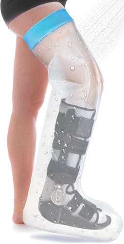 Asunby Waterproof Cast Covers for Shower Leg Adult Full Long