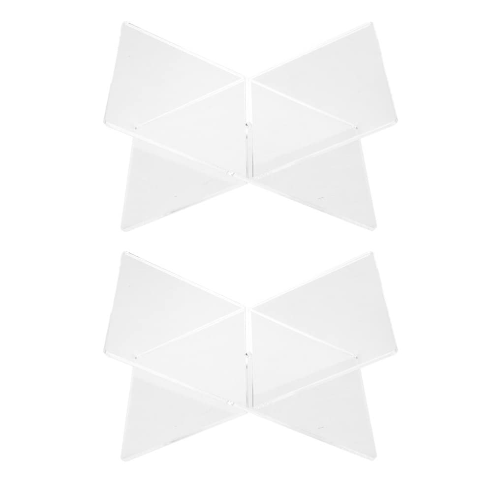 Alipis 2pezzi Leggio per Libreria in Acrilico Porta Libri da Scrivania Supporto per Libri per Studenti Espositore di Trasparente Organizzatore di Libreria