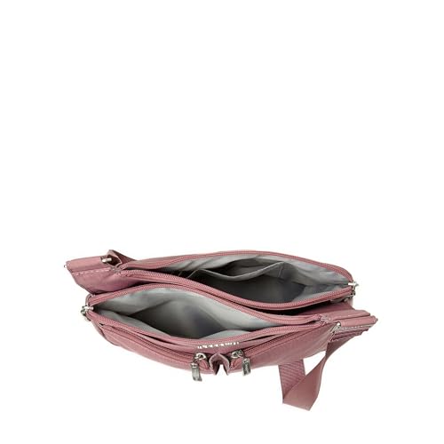 Image of Baggallini Crossbody Travel Bag 11x8.5 Lightweight Water-resistant Nylon Handbag