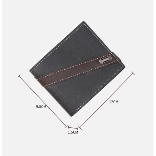 Credit Card Holder Soft Large Capacity Men's Wallet Multi Card Coin Purse (brown)2