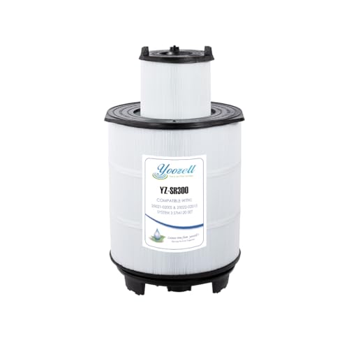 Yoozell YZ688E. System 3 S7M120 Pool Filter Inner&Outer Replacement 25021-0200S 25022-0201S Darlly SR300 300Sq.ft Inground Pool Cartridges (Black)