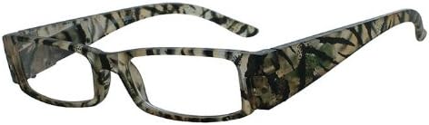 About Eyes G533 Manton Black/Amber Ready to Wear Reading Glass with LED Light Strength +1.00 with Soft Case