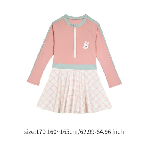 Girls Long Sleeve Swimsuit Sun Protection UV Swimwear 170 for Pool Beach Holiday4