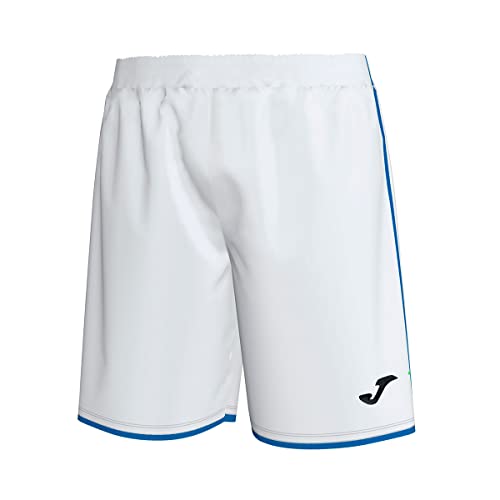 Joma - Pantalón Corto Liga 101324 Bianco-Royal Fashion, 101324_207_XL, Bianco-Royal, X-Large