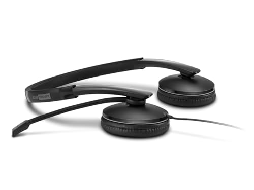 Image of Lenovo Wired ANC Headset, USB-C and USB-A connectivity, Zoom Certified, Active Noise Cancellation, Hearing Protection, 145g Lightweight Comfortable Design, Replaceable Earcups, Business Headset