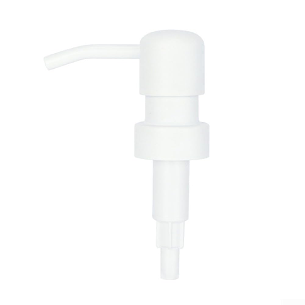 Dispenser Pump Head, Stainless Steel Soap Dispenser Pump Replacement for Push Type Lotion Liquid Bottle(White)