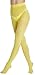 Hiltzo 80D Women's Tights Opaque Ultra Soft Solid Color Stretchable High Waist Footed Pantyhose with 25 Colors Yellow-Large-X-Large