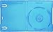 (5 Pack) Blu-Ray Empty Replacement Cases - Single Capacity - Standard 12mm Thick with Clear Wrap-Around Sleeve #BRBR12BL