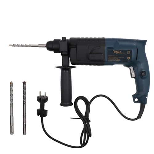 Image of Hillgrove HGCM488M1 All Purpose 20mm Hammer Impact Drill Machine Forward /Reverse Rotation with 3 Bits for Making Holes in Metal /Wood /Concrete Hammer Drill (20 mm Chuck Size, 750 W)