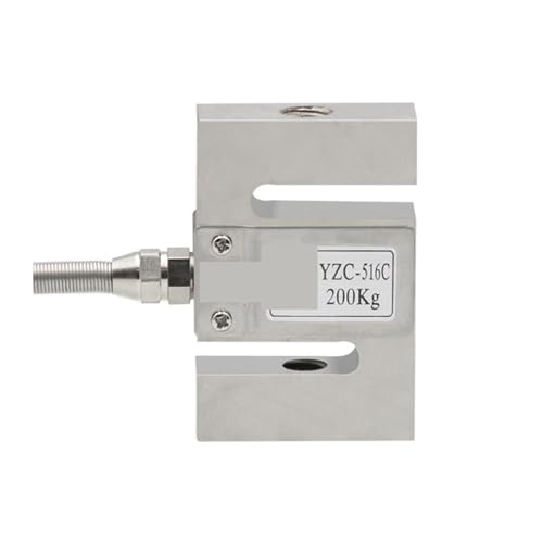 High-Precision Load Cell Scale Sensor, S Type Weighing Sensor 50KG, 100KG, 300KG, 500KG Pull Pressure Sensor Weight Sensor Load Cell for Weight High Pressure Tension Weighing(300KG)