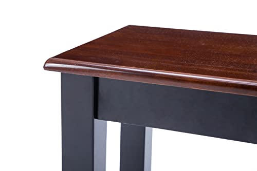 Boraam Bloomington Bench, Black/Cherry #TOP5