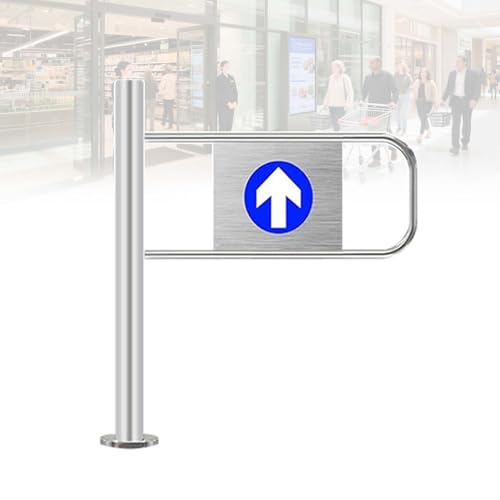 BeoyNot Puerta Peatonal de Vaivén Unidireccional Puertas de Vaivén Comerciales - Puerta de Seguridad con Cierre Automático para Almacenes, Bibliotecas, Entradas de Supermercados left-60x100cm
