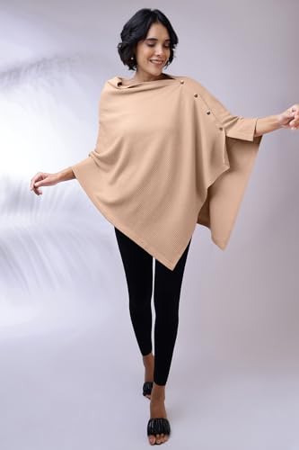 Image of Zelena Cotton Bamboo Blend Premium Nursing Cover for Breastfeeding | Breastfeeding Cover for Mothers | Feeding Shawl for Mother | Feeding Cloth | Breathable Nursing Covers (Champagne)