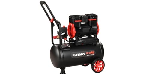Image of Kaymo K-124FCV2 Air Compressor | 2 HP, 24L Oil-Free | 2800 RPM Copper Motor | High Flow, Low Noise, Portable with Trolley Handle | Ideal for Pneumatic Tools, Spray Painting & DIY Applications