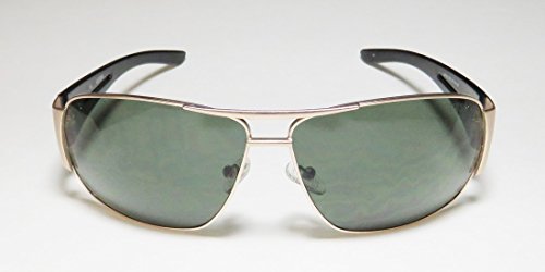 Guess GF0143 Metal Round Frame Men's Sunglasses, Gold/Green3