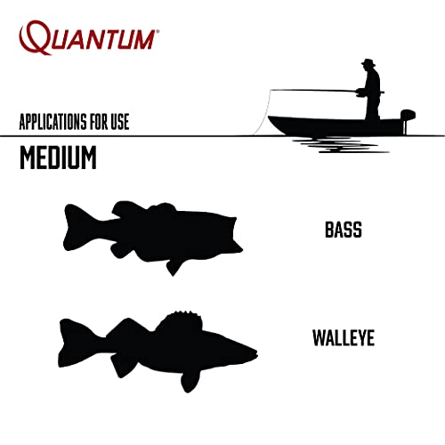 Quantum Smoke Spinning Fishing Reel, Size 30 Reel, Changeable Right- Or Left-Hand Retrieve, Continuous Anti-Reverse Clutch With Niti Indestructible Bail, Scr Alloy Frame, Black #TOP5