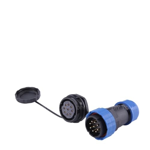 Conector aviación SP28 IP68 de tuerca trasera de 2 a 26 pines