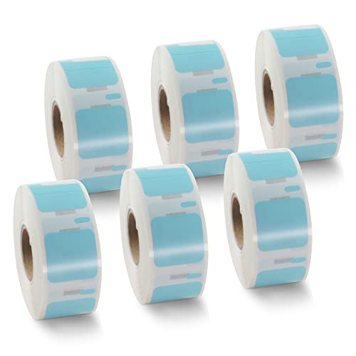 BETCKEY, 6 Rolls Blue Small Multi-Purpose Labels Compatible with DYMO S0929120, 25mm x 25mm