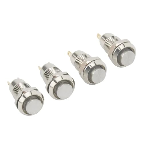 Interruptor de botón metálico autoblocante de 16mm con enchufe cableado para 220V 3