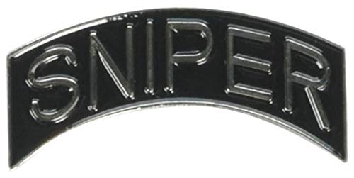 EagleEmblems P62265 P62265 PIN-Sniper,TAB (SLV/BLK) (1.25'')