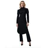 MIAOCOS Women Black Dress Top with Pants Uniform Set Halloween Party Suit