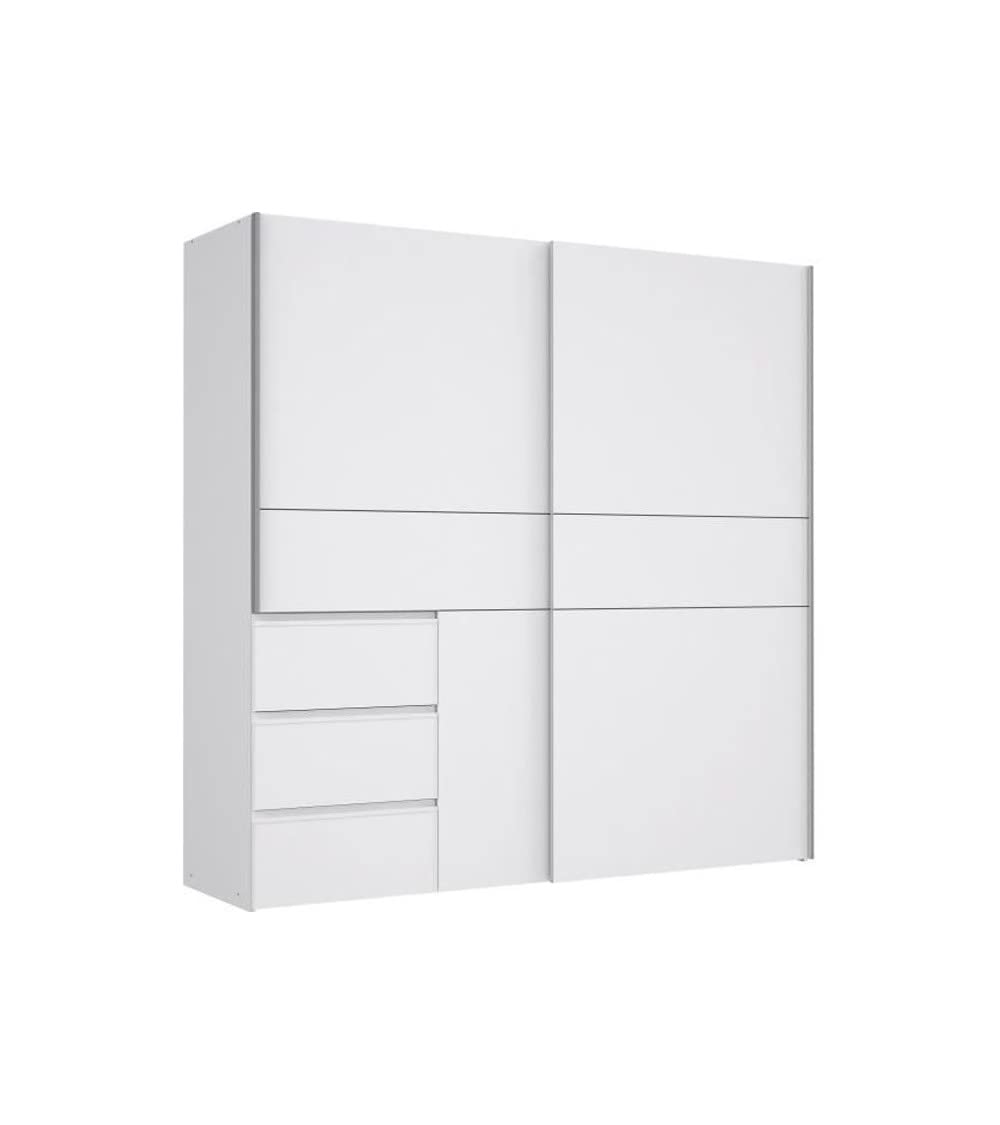 Forte Winn 2 Armario de Madera Blanco, 200,​1 x 200,​5 x 61,​2 cm