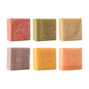 Bali Soap - Batik Gift Set - Handmade Moisturizing Natural Soap Bar for Face & Body, Vegan Handmade Plant Based, 3.5 Oz each Mix 6 Pack (Jasmine/Lemongrass/Ginger/Magnolia/Papaya/Sandaldwood) Bali Soap Batik Gift Set Handmade Moisturizing Natural Soap Bar for Face Body Vegan Handmade Plant Based 35 Oz each Mix 6 Pack JasmineLemongrassGingerMagnoliaPapayaSandaldwood