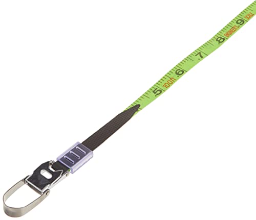 Image of Komelon 8811 Fast Back Open Reel Long Tape Measure with Double Nylon Coated Fiberglass Blade 100-Feet by 1 /2-Inch, Yellow,White