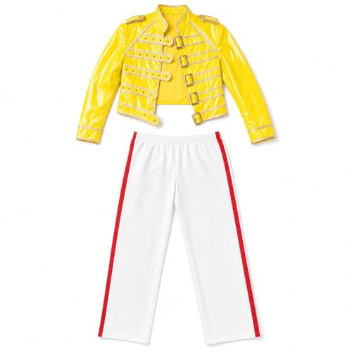 Fun Shack Costume, Déguisement Rock Légende Homme, Tenue Années 80, Carnaval Homme, M