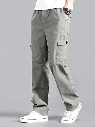 Image of Cargo for Men || Cotton Cargo Pant || Drawstring Waist Pant (Also Available in Plus Sizes) (W-Cargo-117-120)