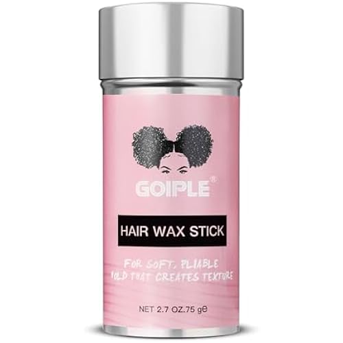 Goiple Wax Stick for Hair, Hair Pomade Stick Long-Lasting Styling Wax Stick, Hair Wax Stick Smoothing & Slick Stick for Hair Wigs, Styling Waxes for Fly Away & Edge Frizz Hair (2.7 oz)
