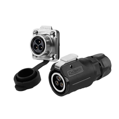 Conector LP16 impermeable con protección IP67 para conexiones circulares