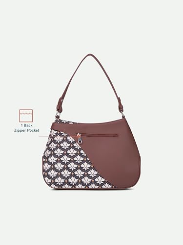 Image of ZOUK Ira Handbag | Stylish Women's Handbag | Luxury Shoulder Bag for Women | Trendy | Fancy Ladies Handbags | Small Purse for Events | Water-Resistant